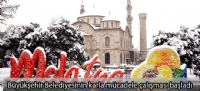 Büyükşehir Belediyesinin karla mücadele çalışması başladı
