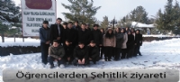 Öğrencilerden Şehitlik ziyareti