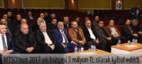 MTSO'nun 2017 yılı bütçesi 5 milyon TL olarak kabul edildi