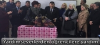 Yardımseverlerden öğrencilere yardım