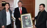 Darende Yenice Ortaokulu öğrencilerinden Başkan Çakır'a ziyaret