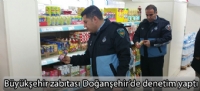 Büyükşehir zabıtası Doğanşehir'de denetim yaptı