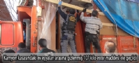 Kamyon kasasındaki ev eşyaları arasına gizlenmiş 107 kilo esrar maddesi ele geçildi