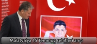 Malatya'ya 15 Temmuz şehitleri anıtı