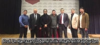 Prof. Dr. Ramazan Özdemir'in ilk misafirleri Malatya'dan