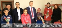 Öğrencilerinden hastalara kandil ziyareti