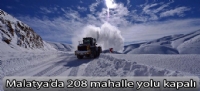 Malatya'da 208 mahalle yolu kapalı