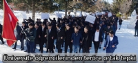 Üniversite öğrencilerinden teröre ortak tepki