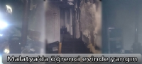 Öğrenci evinde yangın
