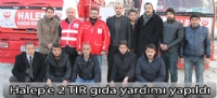 Halep'e 2 TIR gıda yardımı yapıldı