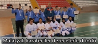 Malatyalı karateciler derecelerle döndü
