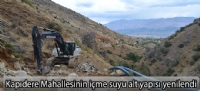 Kapıdere Mahallesinin içme suyu alt yapısı yenilendi