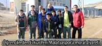 Öğrencilerden Evkur Yeni Malatyaspor'a moral ziyareti