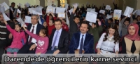 Darende'de öğrencilerin karne sevinci
