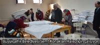 Büyükşehir Belediyesi Semt Konakları Halep için çalışıyor