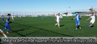 Malatya derbisinde kazanan İnönü Üniversitesispor oldu