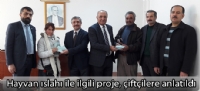 Hayvan ıslahı ile ilgili proje, çiftçilere anlatıldı