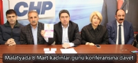 Malatyada 8 Mart kadınlar günü konferansına davet