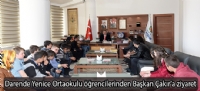 Darende Yenice Ortaokulu öğrencilerinden Başkan Çakır'a ziyaret