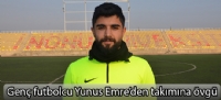 İnönü Üniversitesispor'un genç futbolcusu Yunus Emre'den takımına övgü