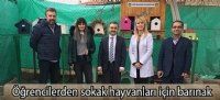 Öğrencilerden sokak hayvanları için barınak