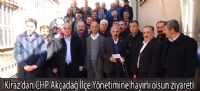 Kiraz'dan CHP Akçadağ İlçe Yönetimine hayırlı olsun ziyareti