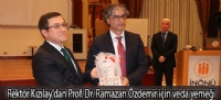 Rektör Kızılay'dan Prof. Dr. Ramazan Özdemir için veda yemeği