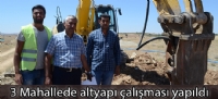 3 Mahallede altyapı çalışması yapıldı