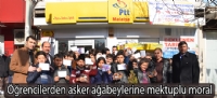Öğrencilerden asker ağabeylerine mektuplu moral