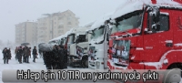 Halep için 10 TIR un yardımı yola çıktı