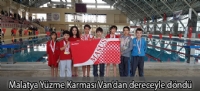 Malatya Yüzme Karması Van'dan dereceyle döndü