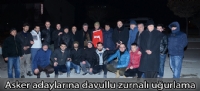 Asker adaylarına davullu zurnalı uğurlama