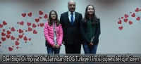 Özel Bilge Olimpiyat Okullarından TEOG Türkiye 1'incisi öğrenciler için tören