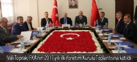 Vali Toprak, FKA'nın 2017 yılı ilk Yönetim Kurulu Toplantısına katıldı