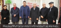 Haçova Muhtarlarından referandum açıklaması: