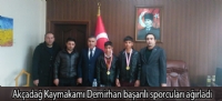 Akçadağ Kaymakamı Demirhan başarılı sporcuları ağırladı