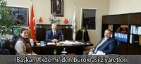 Başkan Akdemir'den bürokrasi ziyaretleri