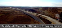 Malatya'da 1 yılda bin 400 kilometre yol çalışması