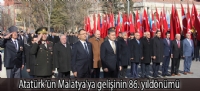 Atatürk'ün Malatya'ya gelişinin 86. yıldönümü