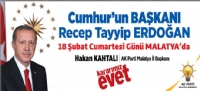 Cumhurbaşkanı Erdoğan Cumartesi Malatya'da