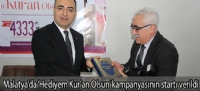 Malatya'da 'Hediyem Kur'an Olsun' kampanyasının startı verildi