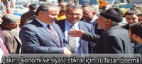 Çakır: “Ekonomi ve siyasi istikrar için 16 Nisan önemli”