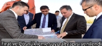 Fırat ve Çöşnük içme suyu altyapısı yenilendi