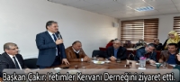 Başkan Çakır;Yetimler Kervanı Derneğini ziyaret etti.
