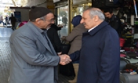 Ak parti Mv.Mustafa Şahin,  kuyumcular çarşısını ziyaret etti.