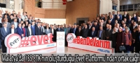 Malatya'da 135 STK'nın oluşturduğu 'Evet Platformu'ndan ortak çağrı