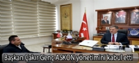 Başkan Çakır Genç ASKON yönetimini kabul etti