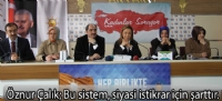 Ak parti  genel başk.yrd. Öznur  çalık bugün Van'da terör örgütlerine verecek cevabımız güçlü bir 'evet' olacaktır