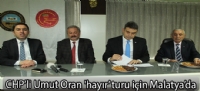 CHP'li Umut Oran 'hayır' turu için Malatya'da