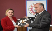 CHP Parti Sözcüsü Selin Sayek Böke Tso başkanı erkoç'u ziyaret etti.